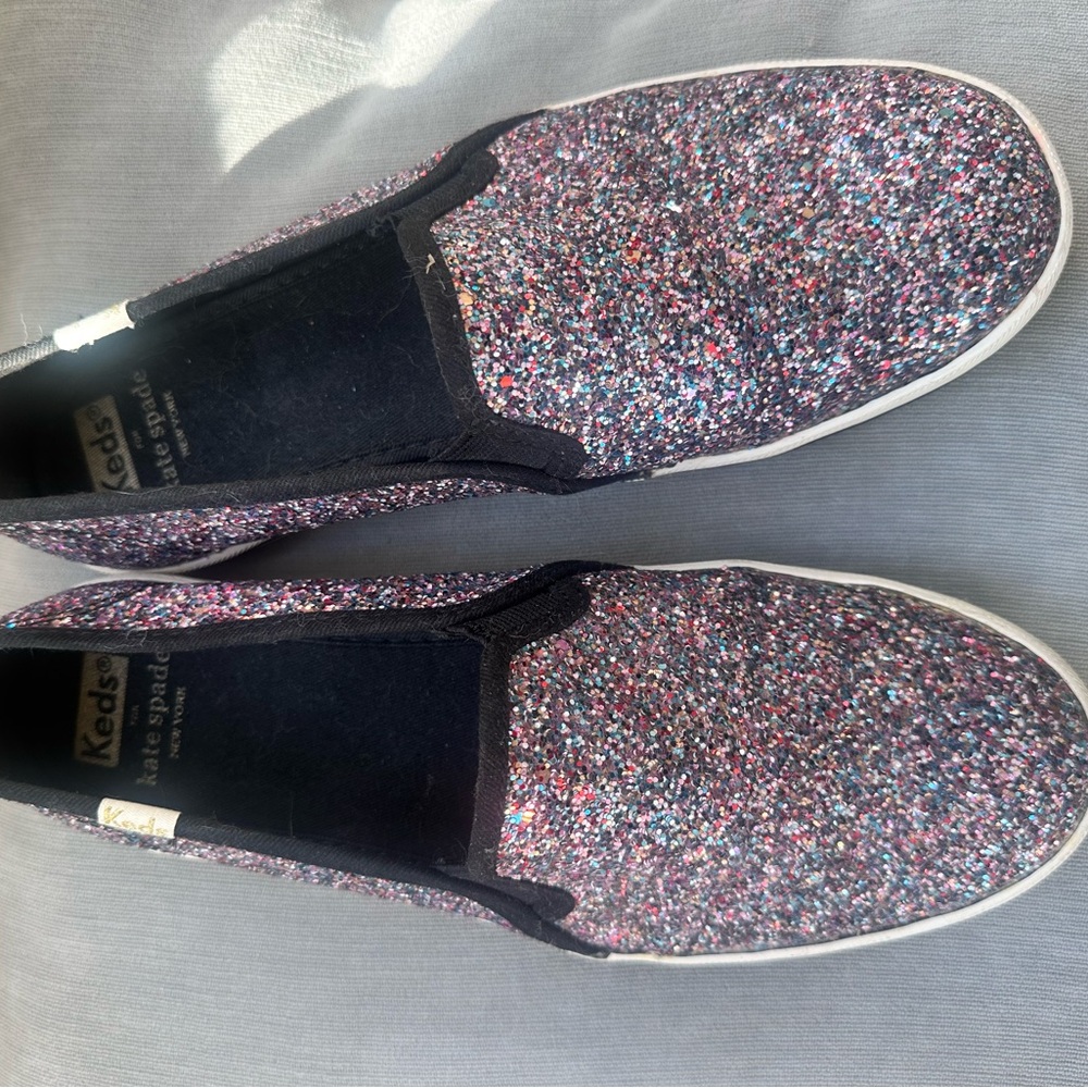 Kate Spade Multicolor Glitter Slip-Ons - Picture 4 of 4